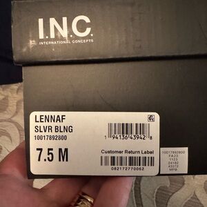 INC International Concepts Silver Sneakers